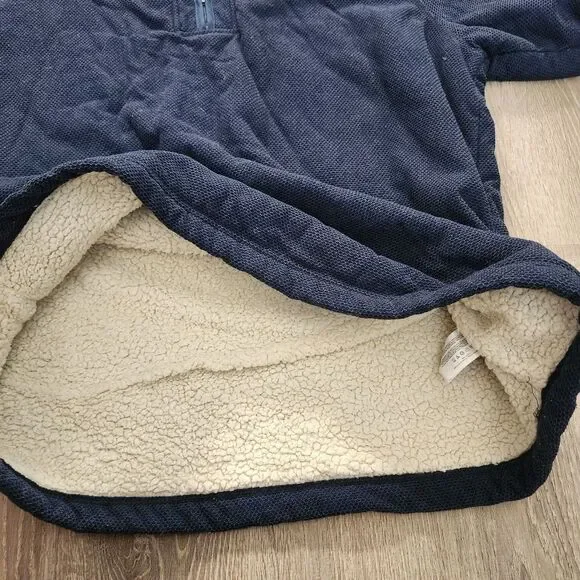 Orvis 1/4 Zip Heavyweight Pullover Fleece Sherpa Lined Sweater Mens Size XXL 2XL - Picture 7 of 13